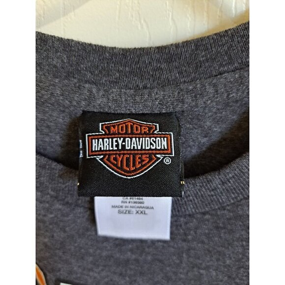Harley-Davidson Men's XXL Gray Short Sleeve Rockstar Fort Myers Florida - Picture 2 of 6
